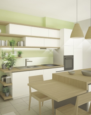 Aménagement intérieur d’une maison de vacances au Pouliguen (44)