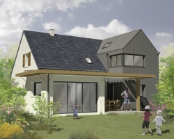 Extension d’une maison individuelle à Liffré (35)